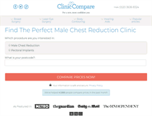 Tablet Screenshot of gynaecomastia.cliniccompare.co.uk